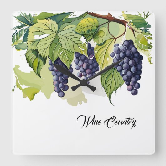 Wijnland Vierkante Klok (Voorkant)