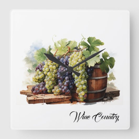 Wijnland Vierkante Klok (Voorkant)