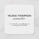 Wijnland-Vintage Vierkante Visitekaartje (Achterkant)