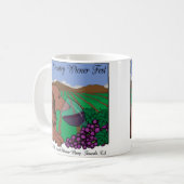 Wijnland wijnen, mokken en steins voor de wijnbouw (Voorkant links)