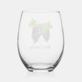 Wijnland Wijnglas Zonder Voet (Achterkant)
