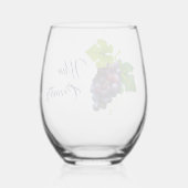 Wijnland Wijnglas Zonder Voet (Achterkant)