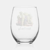 Wijnland Wijnglas Zonder Voet (Achterkant)