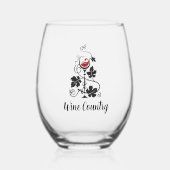 Wijnland Wijnglas Zonder Voet (Voorkant)