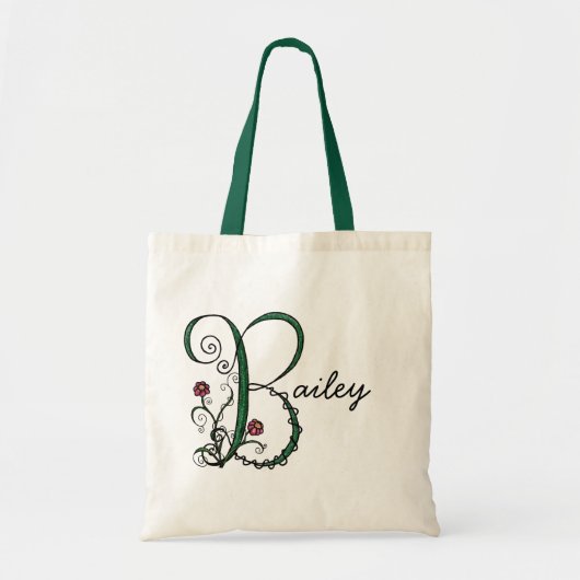 "Wijnletter B"-tas Tote Bag (Voorkant)