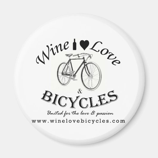 Wijnliefde en fietsen magneet (Voorkant)