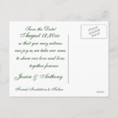 Wijnliefde Save the Date Aankondigingskaart (Achterkant)