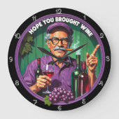 Wijnliefhebbend Man met sigarenportret Grote Klok (Voorkant)