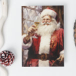 Wijnliefhebbende Sinterklaas Feestdagen Kaart<br><div class="desc">Dit ontwerp kan op het gebied worden gepersonaliseerd dat door de foto en/of tekst te veranderen wordt verstrekt. Of het kan worden aangepast door te klikken deze Sjabloon personaliseert en dan de klik te kiezen om verdere optie aan te passen en de kleur van de achtergrond te schrappen of te...</div>