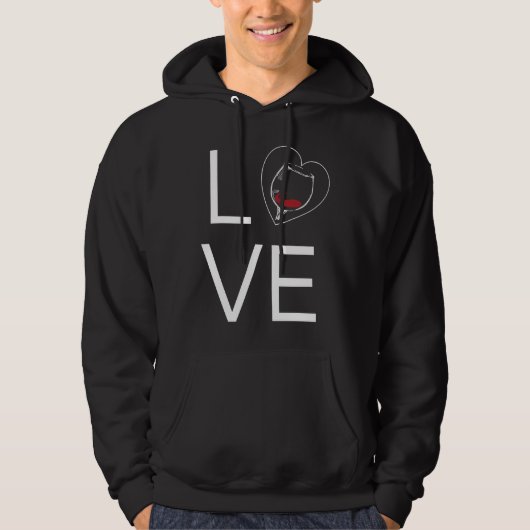Wijnliefhebber 80 hoodie (Voorkant)