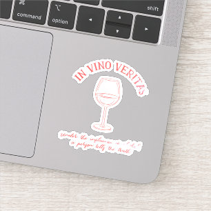 Wijnliefhebber citaat sticker
