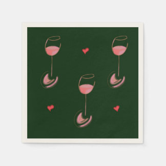 Wijnliefhebber cocktail servetten