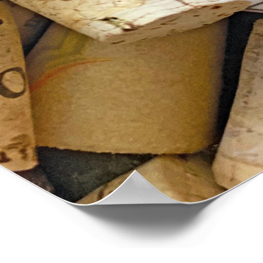 Wijnliefhebber Cork Collectie Poster (Hoek)