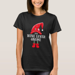 Wijnliefhebber Gnome Christmas Family Matching Gro T-shirt