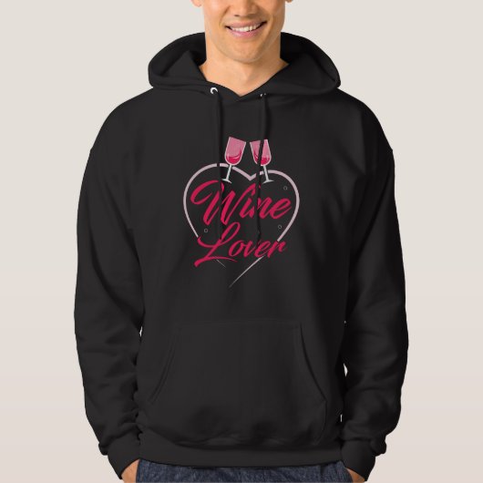 Wijnliefhebber Hoodie (Voorkant)