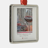 wijnliefhebber metalen ornament (Rechts)
