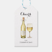 Wijnliefhebber proost op jou cadeaulabel (Voorkant)