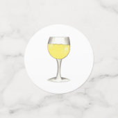 Wijnliefhebber Rode glazen Wijnmakerij Cocktail Pa Confetti (Kleine voorkant)