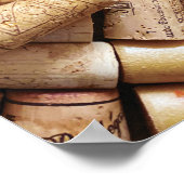 Wijnliefhebber Rood en wit kurk Collectie Poster (Hoek)