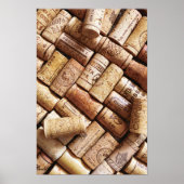 Wijnliefhebber Rood en wit kurk Collectie Poster (Voorkant)