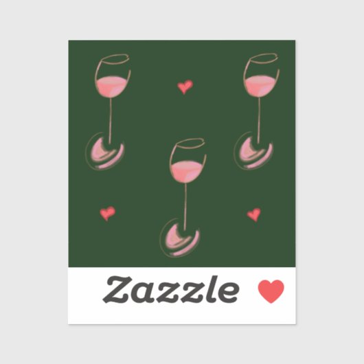 Wijnliefhebber sticker (Vel)