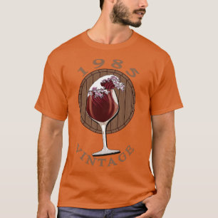 Wijnliefhebber Verjaardag 1985 Vintage 1 T-shirt