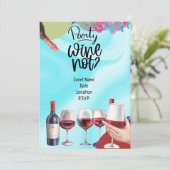 Wijnliefhebber Verjaardagsfeest Kaart (Staand voorkant)