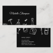 Wijnliefhebber Visitekaartje (Voorkant / Achterkant)
