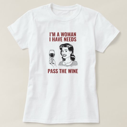 Wijnliefhebber Vrouwen T-Shirt (Design voorkant)
