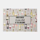 Wijnliefhebber Wine O'Clock Deurmat (Voorkant)
