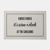 Wijnliefhebber Wine O'Clock Deurmat (Voorkant)