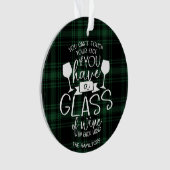 Wijnliefhebbers cadeau Grappig 2020 Covid Christma Ornament (voorkant)