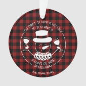 Wijnliefhebbers cadeau Grappig 2020 Covid Kerstmis Ornament (voorkant)