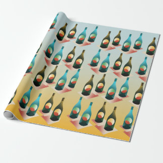 Wijnliefhebbers Flessen Patroon Cadeaupapier