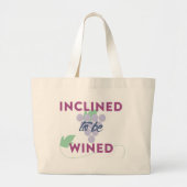 Wijnliefhebbers jumbo canvas tas (Voorkant)