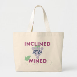 Wijnliefhebbers jumbo canvas tas