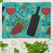 Wijnliefhebbers Motief Custom Theedoek (Gevouwen)