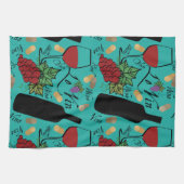 Wijnliefhebbers Motief Custom Theedoek (Horizontaal)