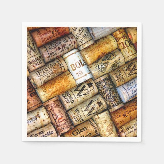 Wijnliefhebbers Papieren servetten (Voorkant)