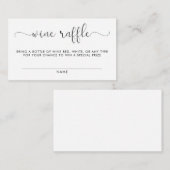 Wijnloterij Baby Shower Insteekkaart Informatiekaartje (Voorkant / Achterkant)