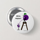 Wijnmaker! -Button Ronde Button 5,7 Cm (Voorkant /achterkant)