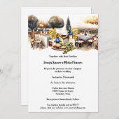 Wijnmakerij al fresco tafels herfst herfst wijngaa kaart (Voorkant / Achterkant)