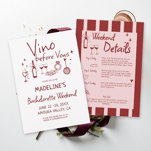 Wijnmakerij Bachelorette Wineproeverij Rode Itiner Kaart