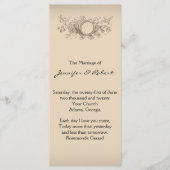  wijnmakerij bruiloft programma programmakaart (Voorkant)