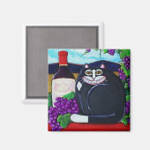 Wijnmakerij Cat Magnet (Voorkant / Achterkant)