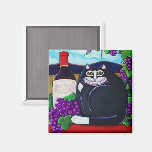 Wijnmakerij Cat Magnet (Voorkant / Achterkant)