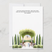 Wijnmakerij diner repetitie Italiaans al fresco di Kaart (Achterkant)