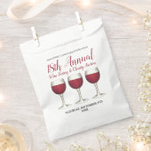 Wijnmakerij glazen fles rode wijn proeven wijngaar bedankzakje (Geknipt)