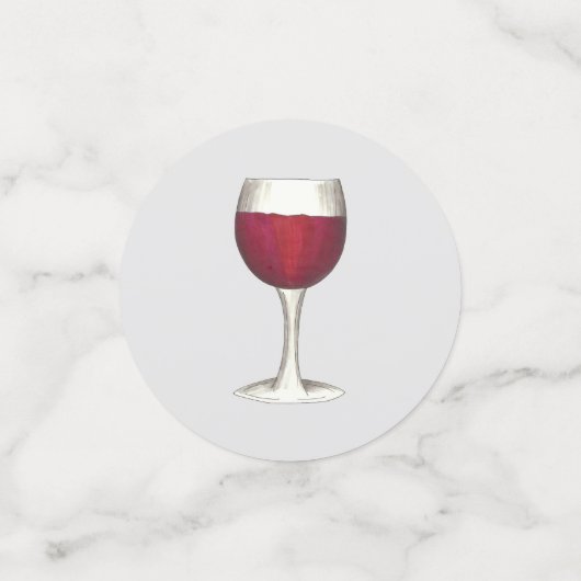 Wijnmakerij glazen fles rode wijn proeven wijngaar confetti (Kleine voorkant)