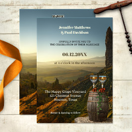 Wijnmakerij of Wijngaard Alles in één bruiloft uit Kaart